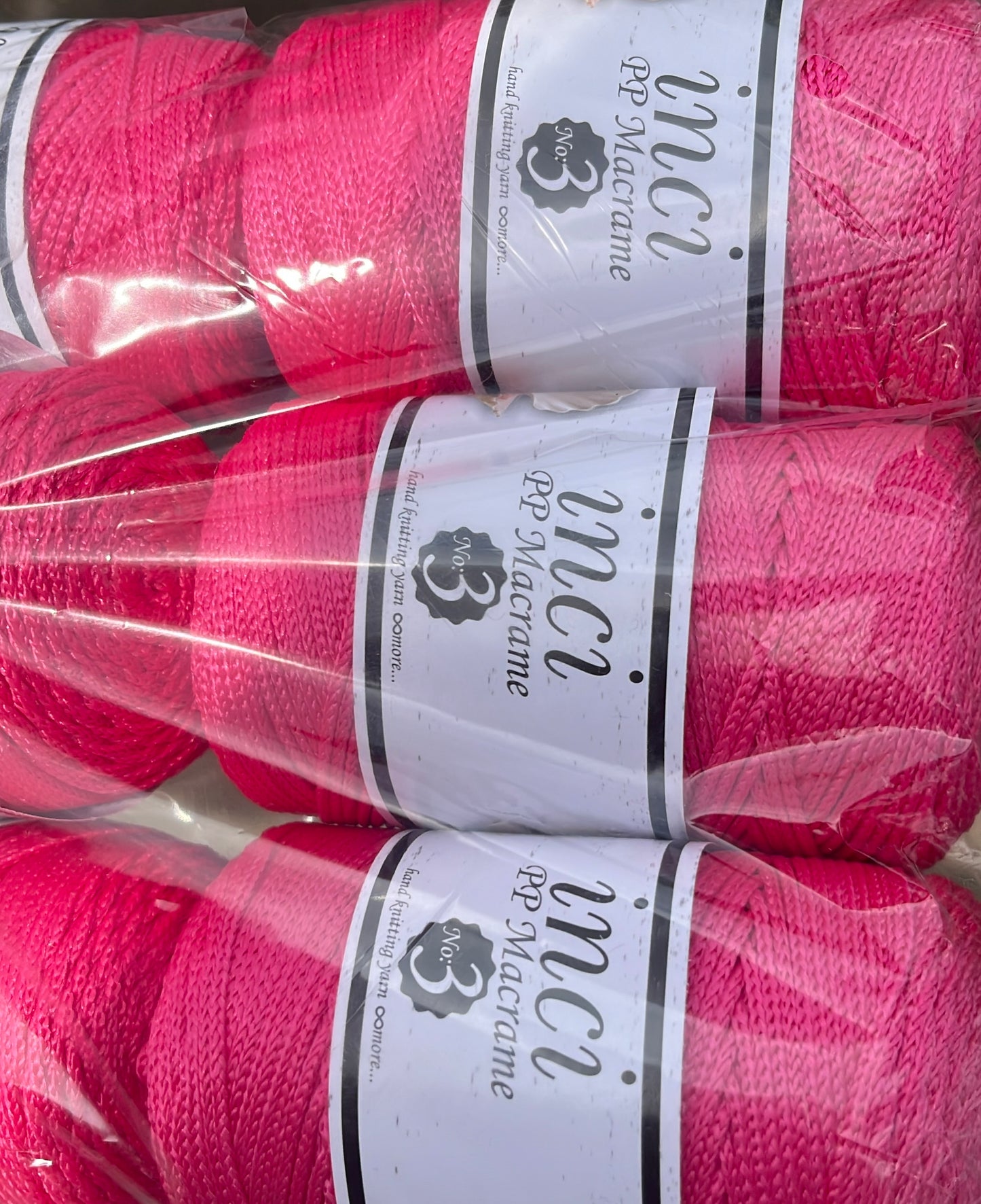 Inci PP Macrame No.3 Yarn for Bags and Handcraft Projects - Durable and Cost-Effective