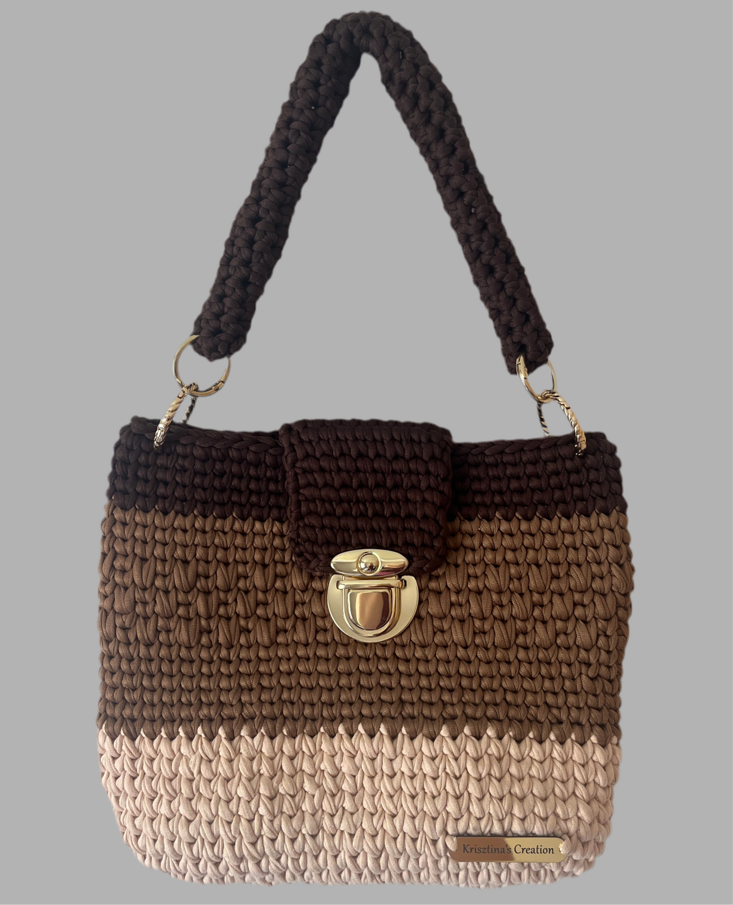 Top Handle Brownish Bag