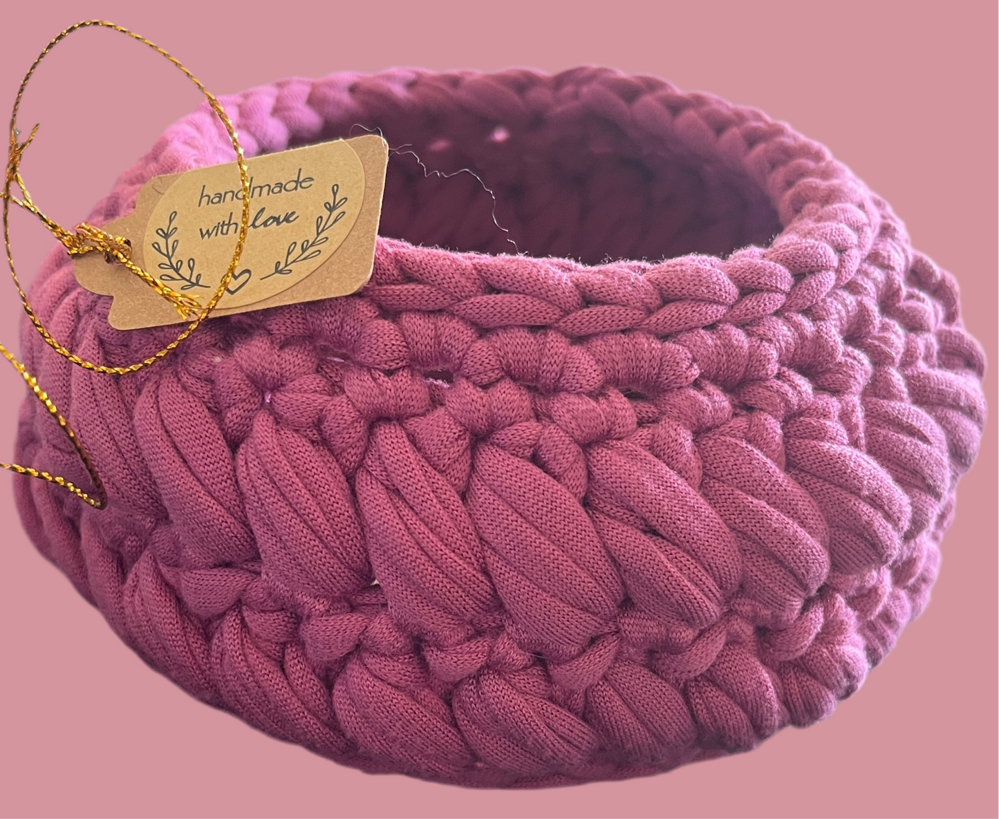 Rose pink basket