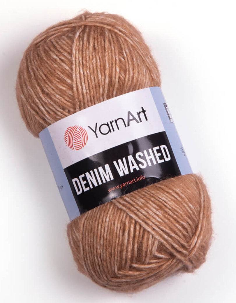 YarnArt Denim Washed 50g Yarn for Knitting and Sewing Crochet - Soft Texture, Perfect for Seasonal Clothes, Blankets, and Cushion Covers