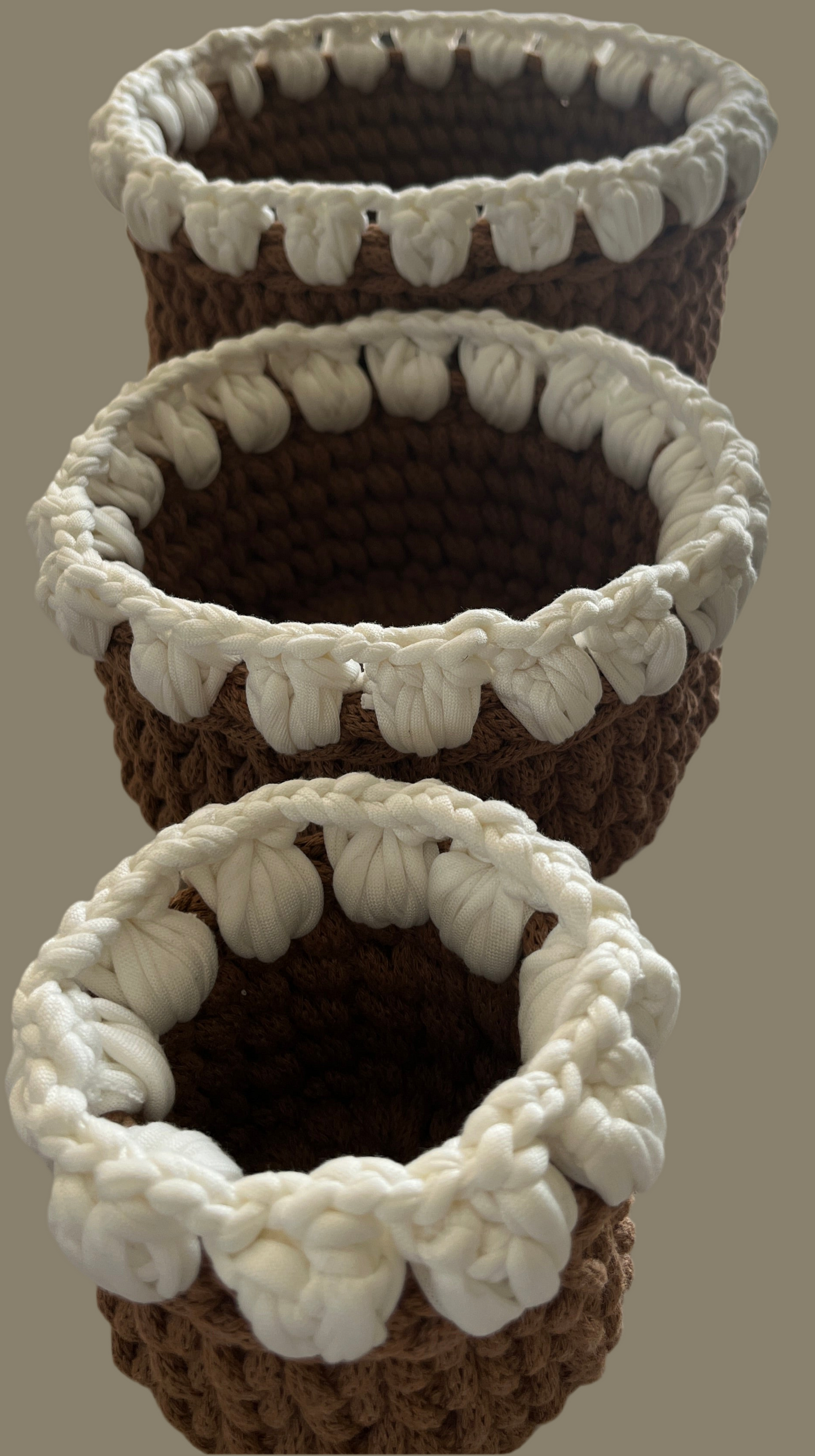 3 in 1 Brown basket set