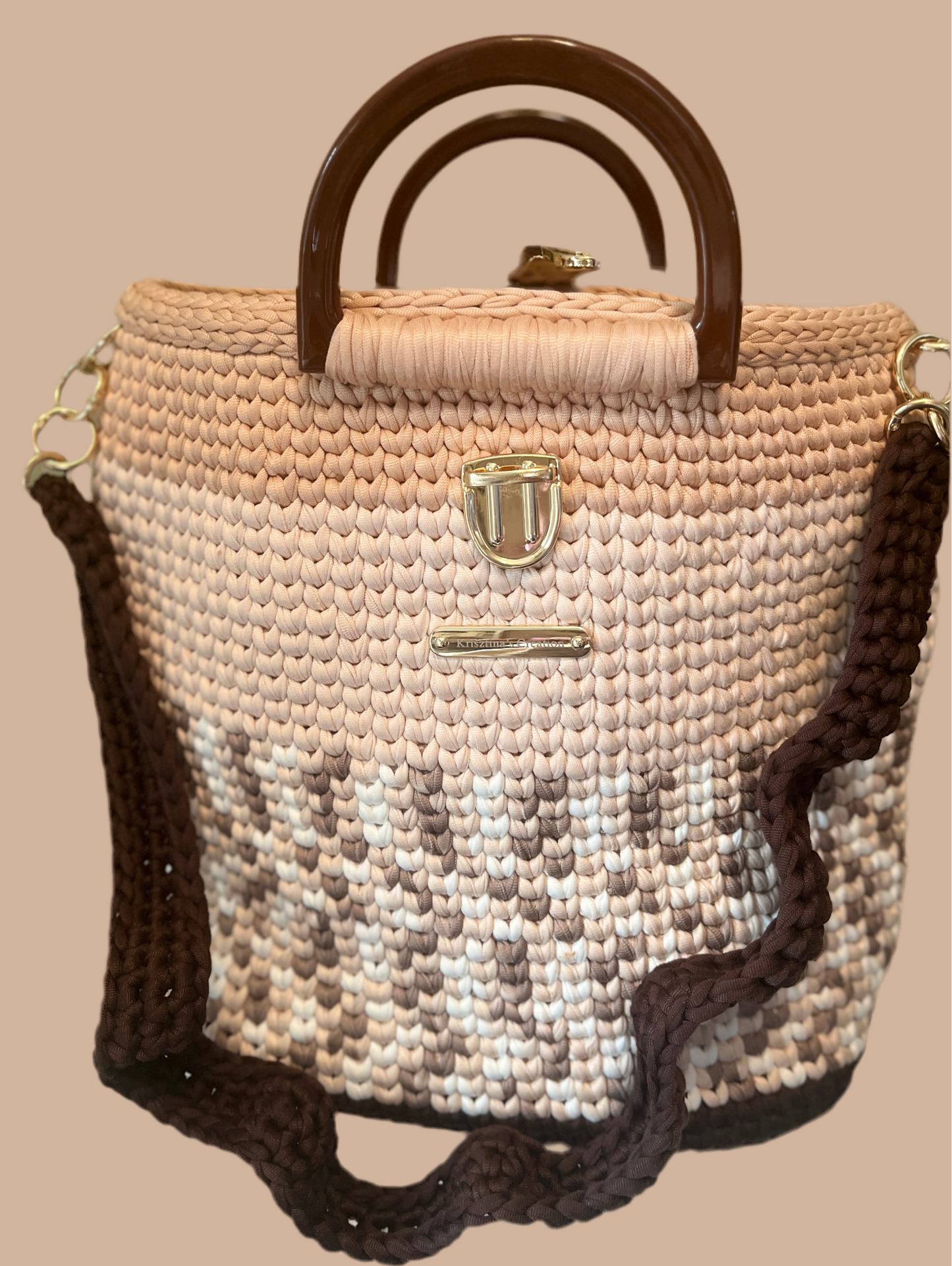 Shoulder bag with D handle plus strap