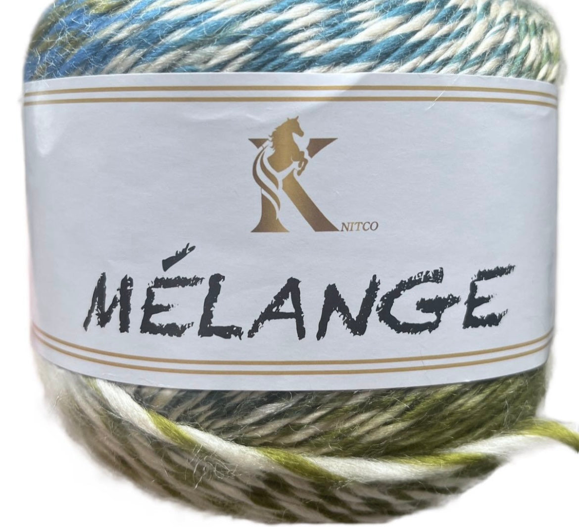 Knitco Melange Yarn - 150 g/430 m - Soft and Cozy - Perfect for Accessories and Textures