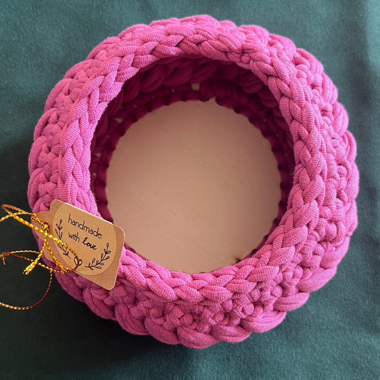 Rose pink basket