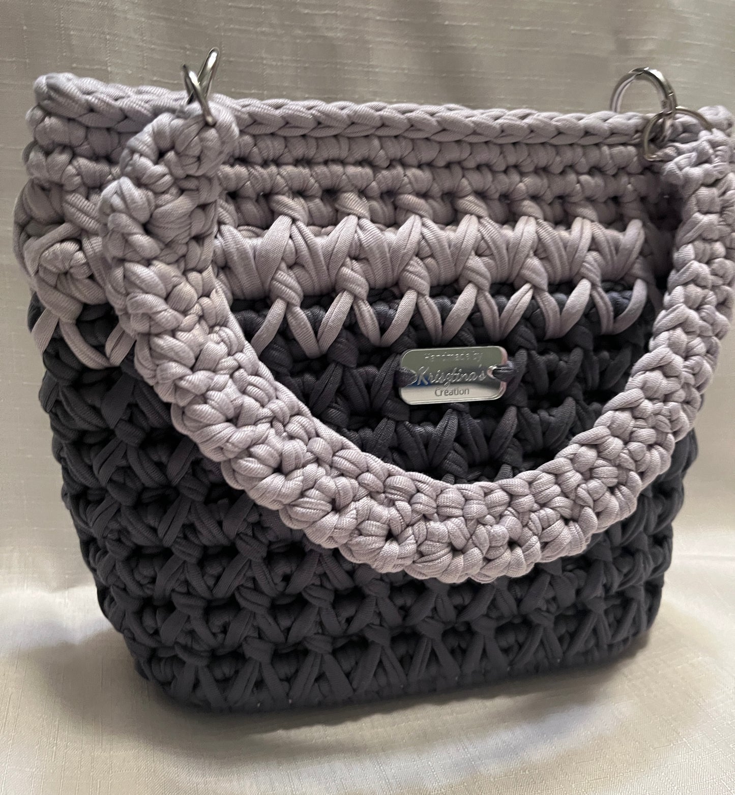 Greyish handbag