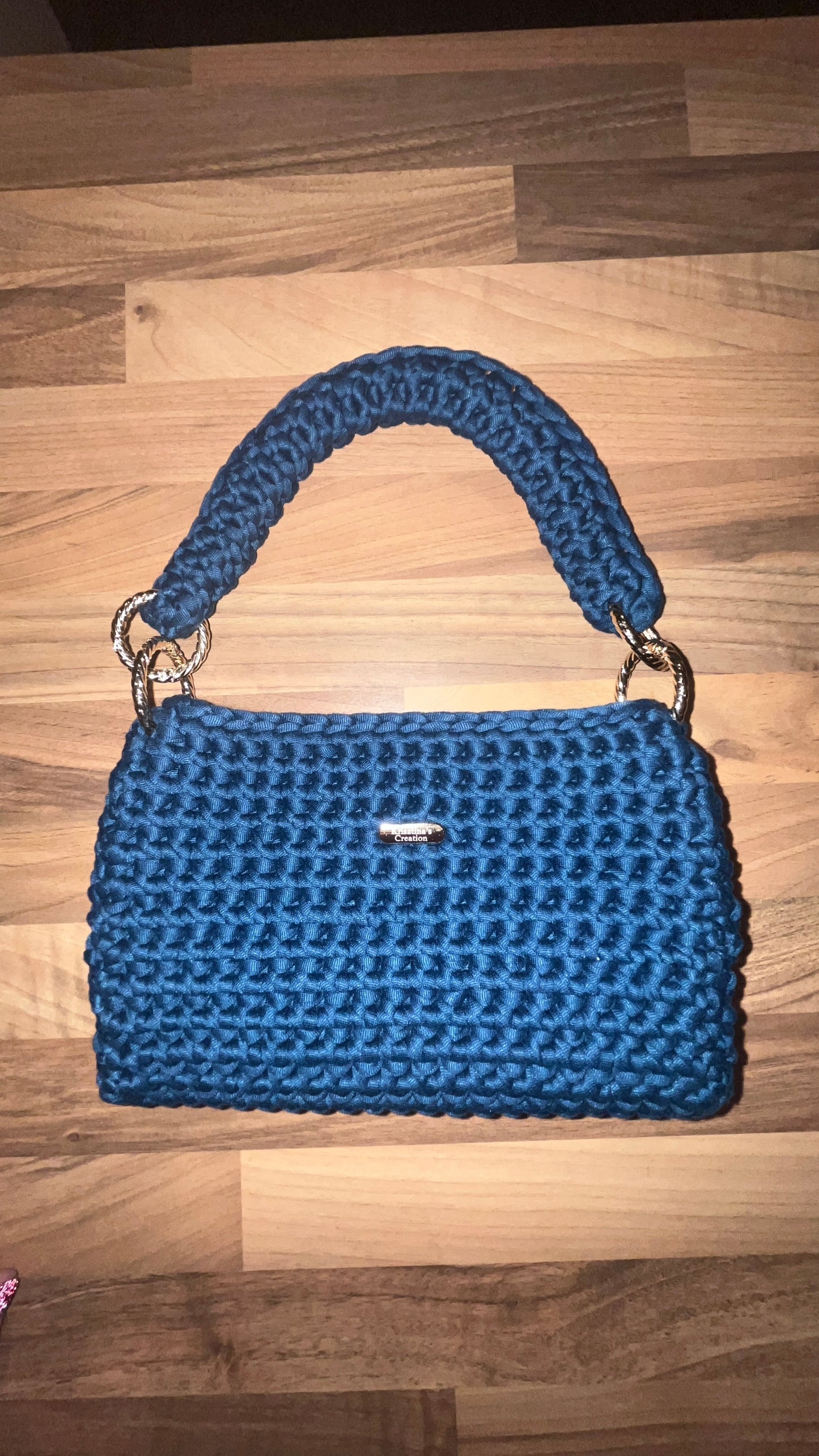 Turquoise blue handbag