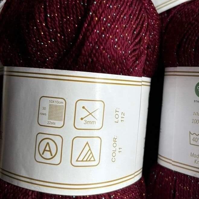 Good Old Fashioned DK Glittery Yarn -100g