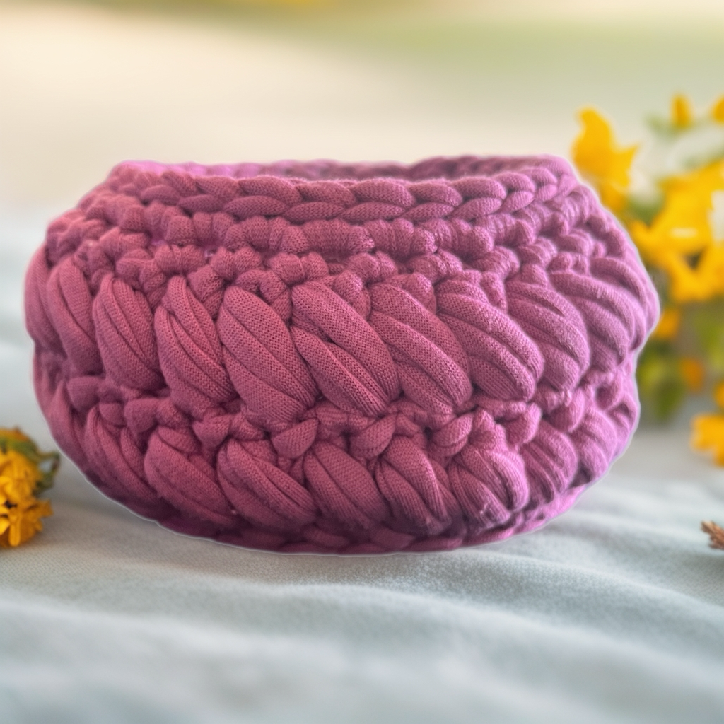 Rose pink basket