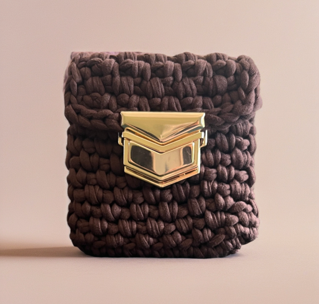 Crocheted small purse