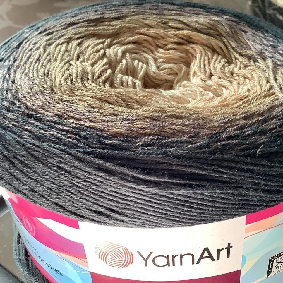 YarnArt Flowers Cake Yarn - Soft and Long-lasting Crochet - 250g/1000m