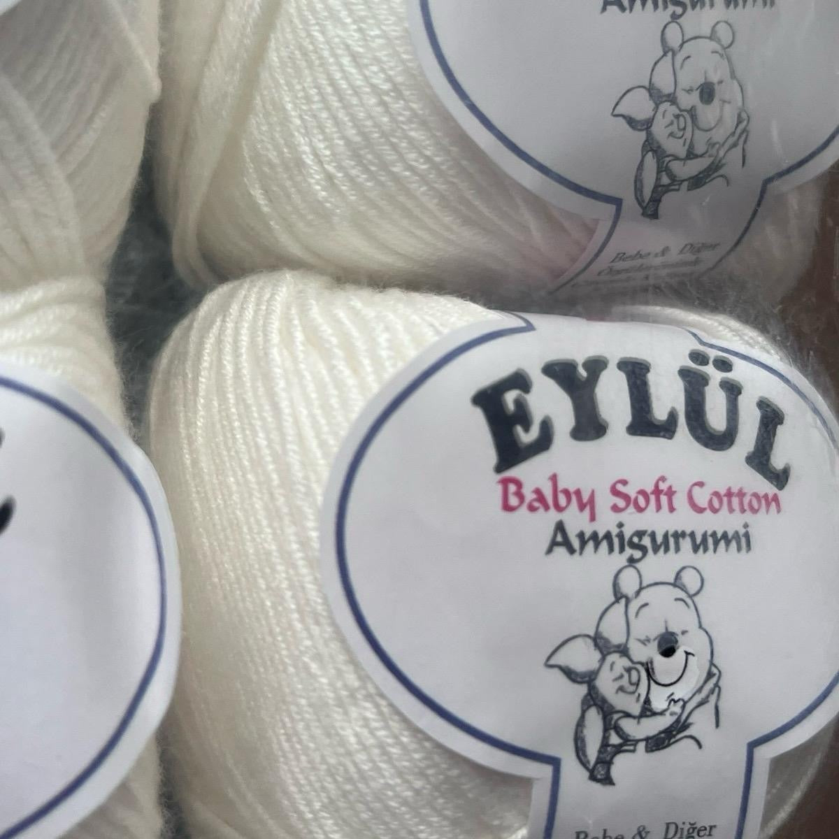 EYLUL Baby Soft Cotton Yarn - 50g for Knitting and Crochet amigurumi crochet