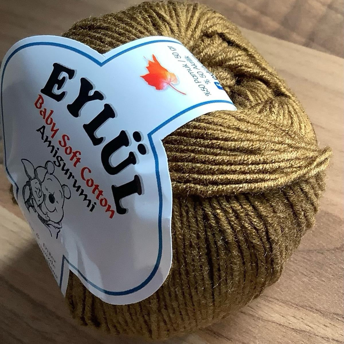 EYLUL Baby Soft Cotton Yarn - 50g for Knitting and Crochet amigurumi crochet