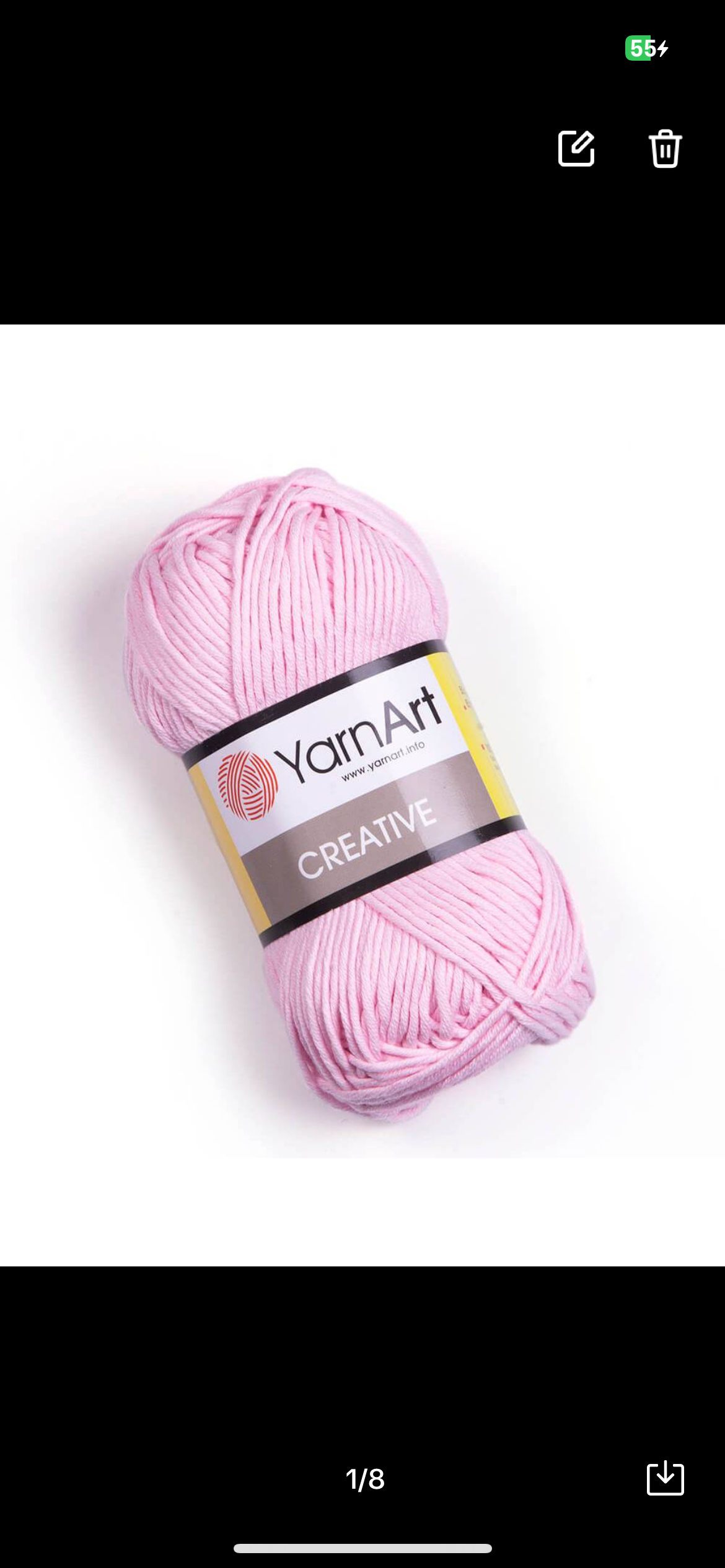 YarnArt Creative 100% Cotton Yarn for Knitting and Crochet - 50g crochet