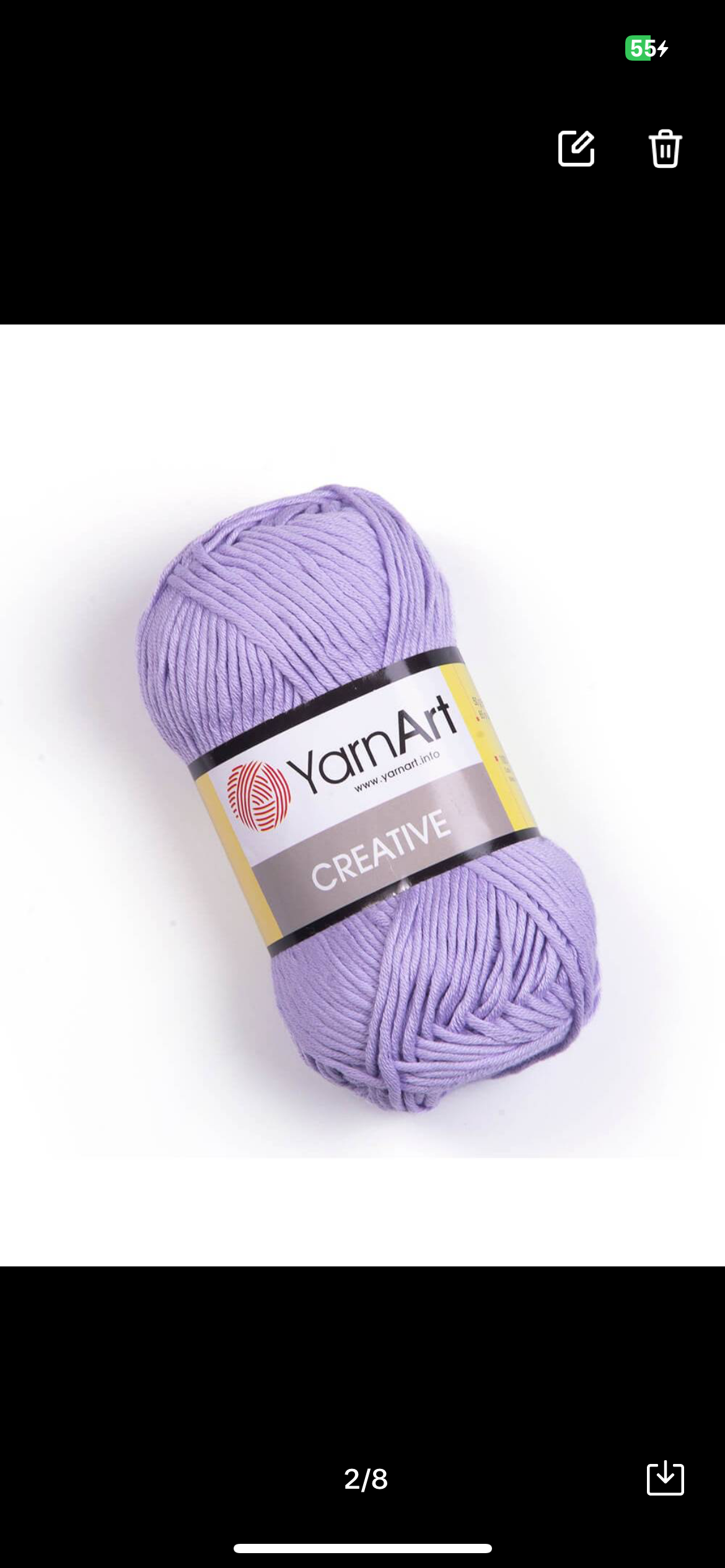 YarnArt Creative 100% Cotton Yarn for Knitting and Crochet - 50g crochet