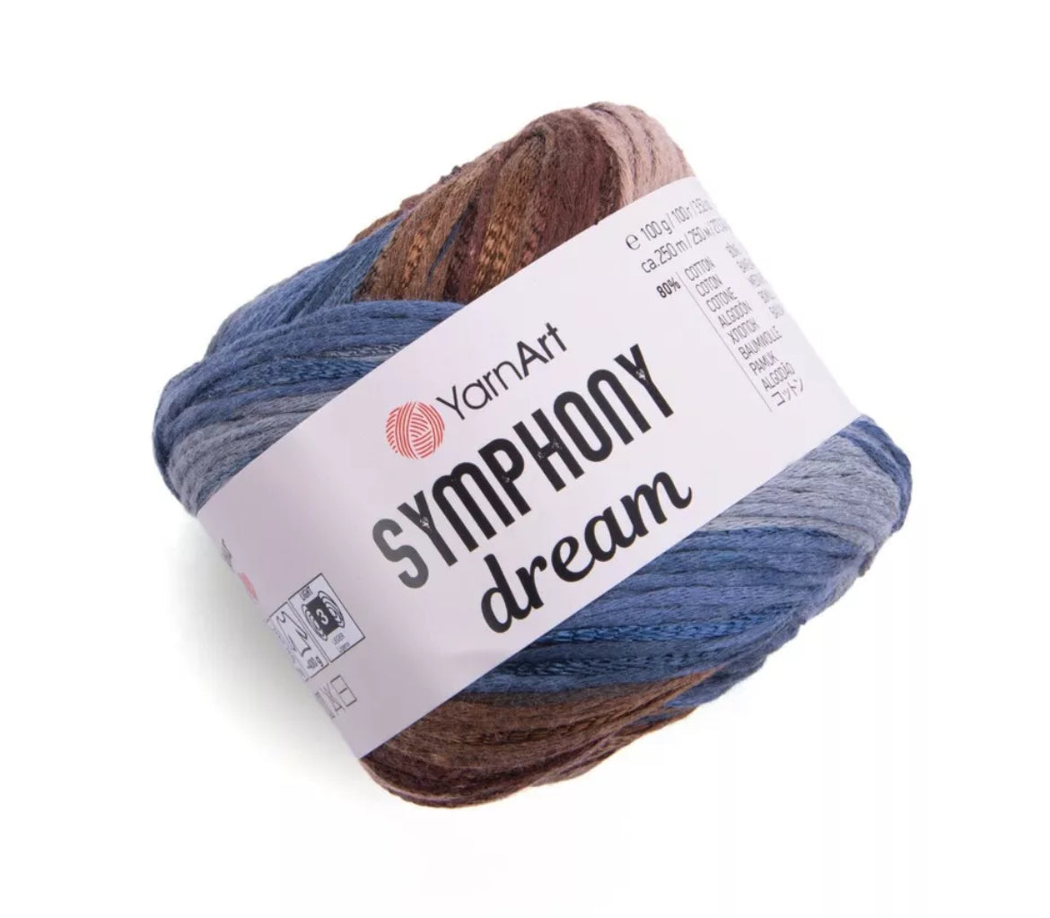 YarnArt Symphony Dream Yarn 100gr- Soft and Comfortable Fabric for Summer Dresses and Blankets