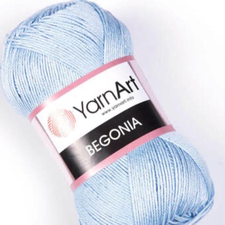 YarnArt Begonia Yarn - Soft Handmade Yarn for Knitting and Crochet, 100% Cotton