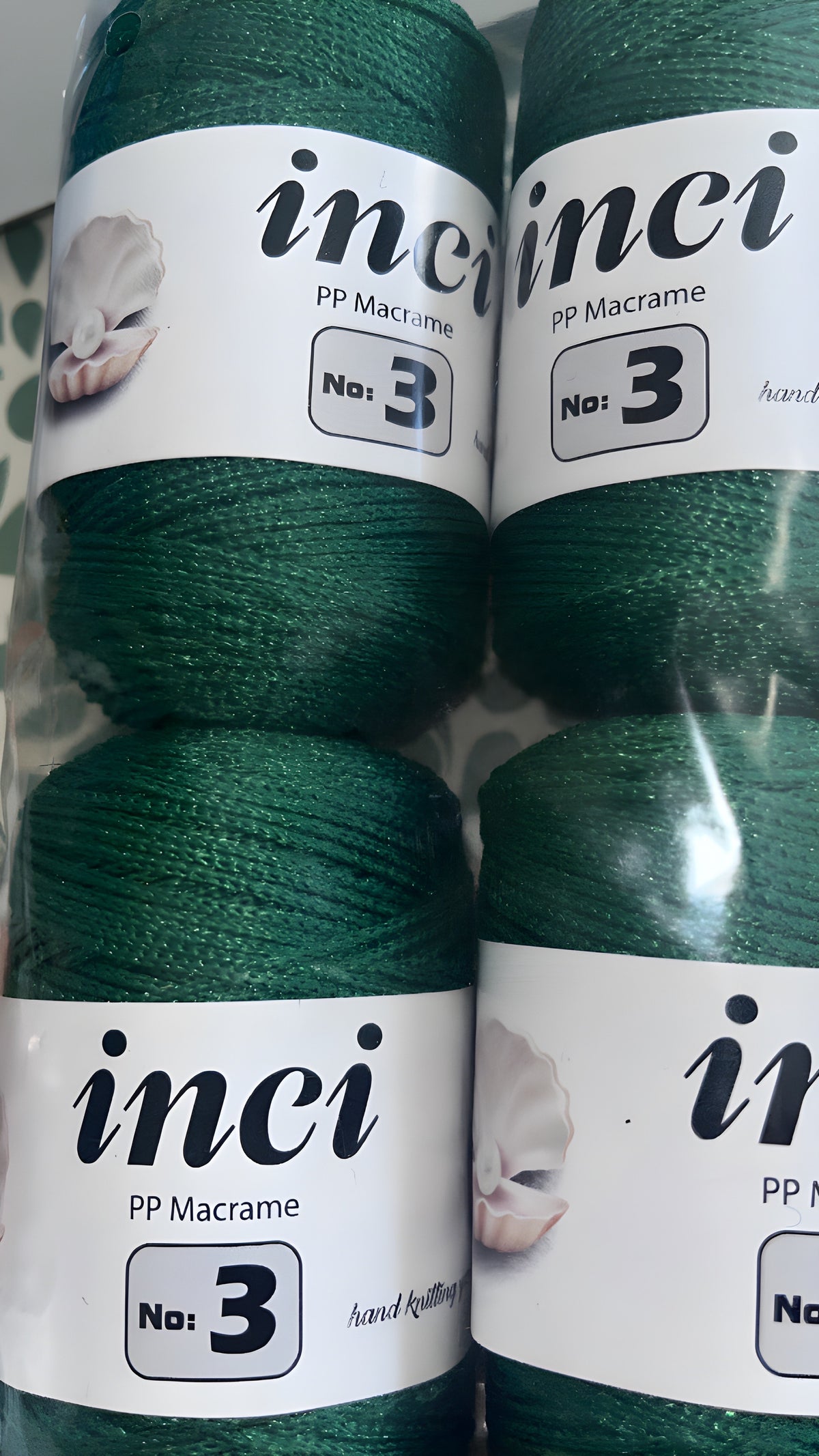 Inci PP Macrame No.3 Yarn for Bags and Handcraft Projects - Durable and Cost-Effective