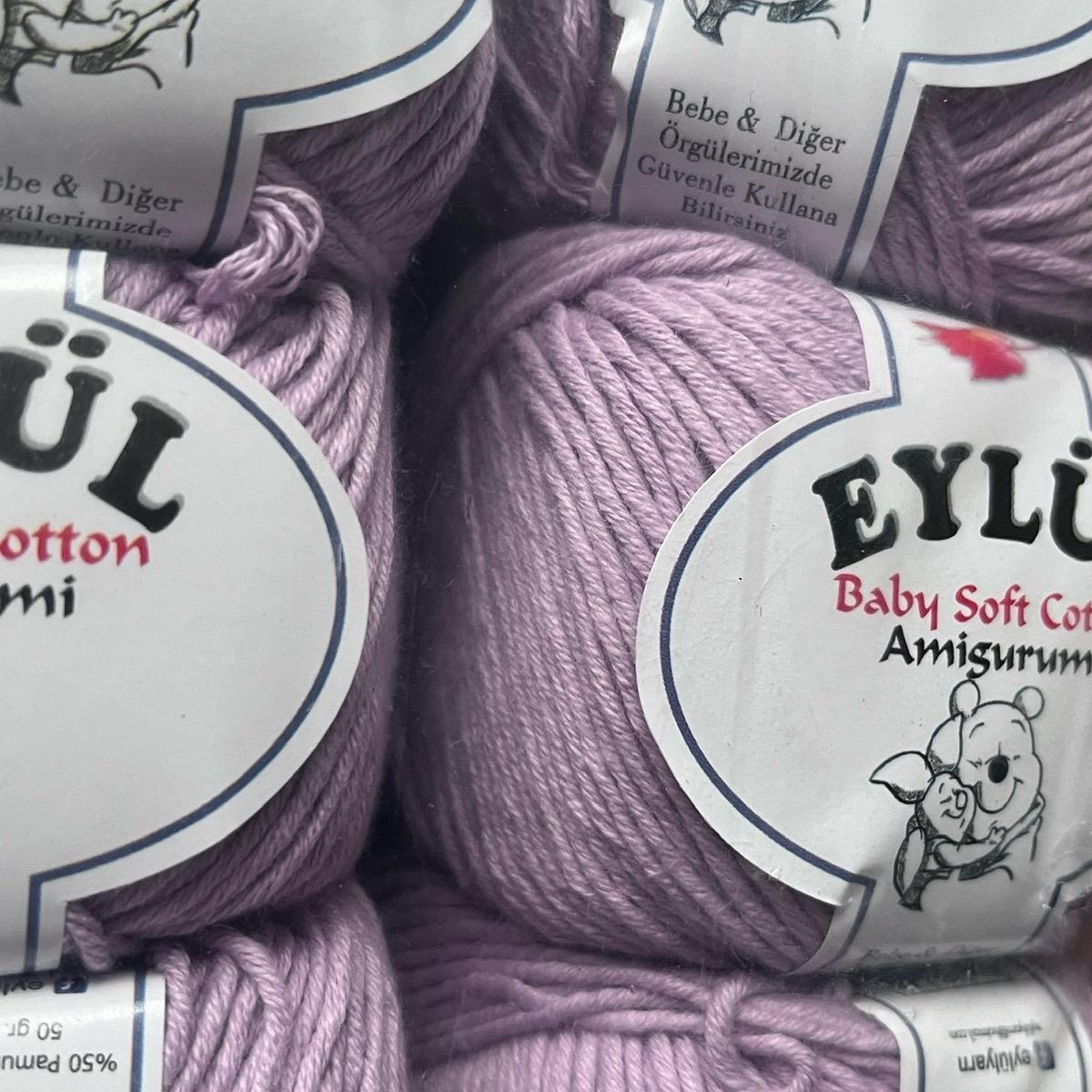 EYLUL Baby Soft Cotton Yarn - 50g for Knitting and Crochet amigurumi crochet
