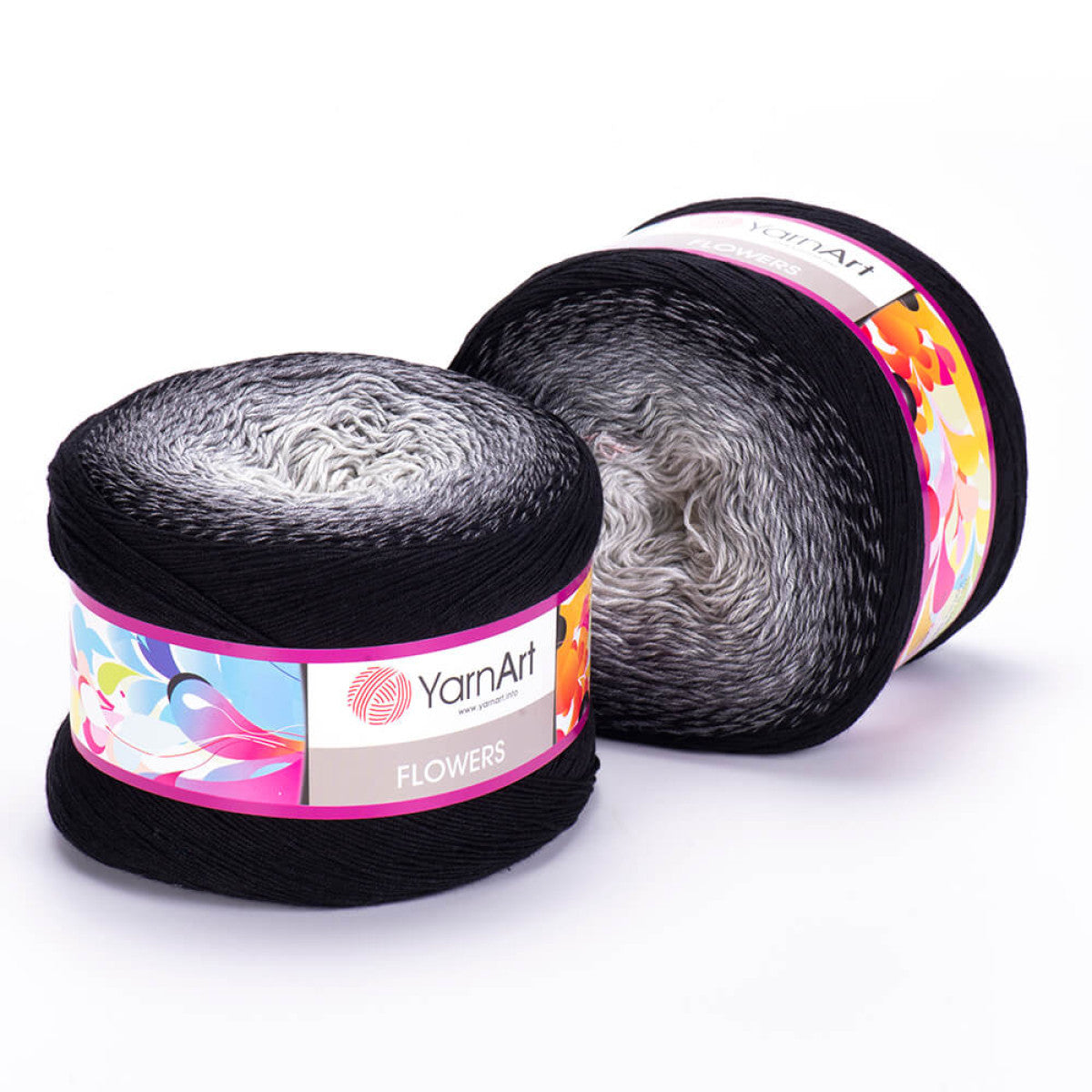 YarnArt Flowers Cake Yarn - Soft and Long-lasting Crochet - 250g/1000m