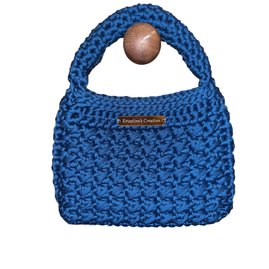 Handmade Crochet Women's Handbag - Compact and Stylish