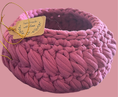 Rose pink basket