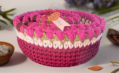 3 in 1 Basket set with wooden bottom