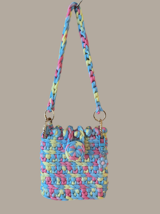 Multicoloured little handbag for kids or teens