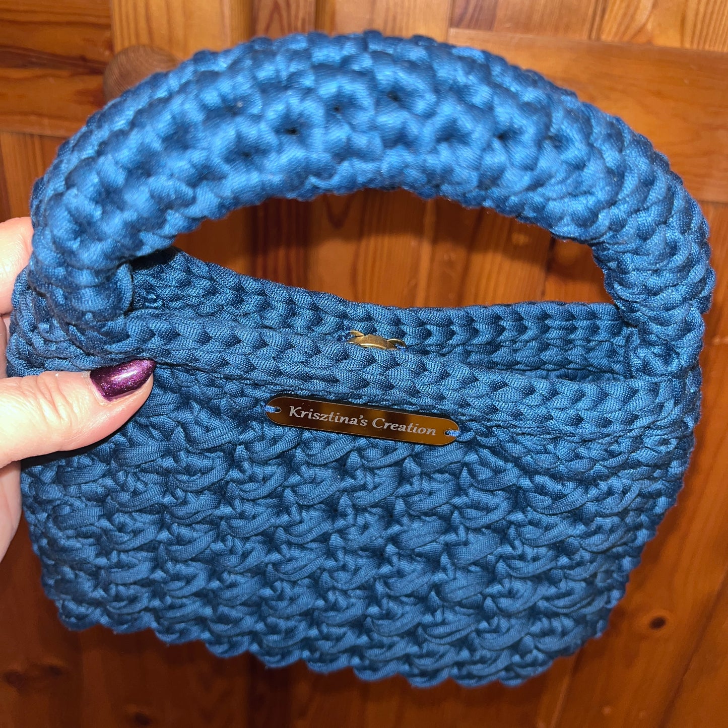Handmade Crochet Women's Handbag - Compact and Stylish