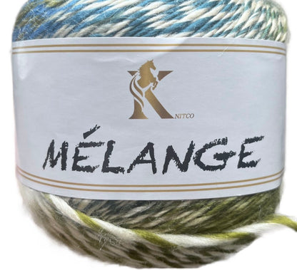 Knitco Melange Yarn - 150 g/430 m - Soft and Cozy - Perfect for Accessories and Textures