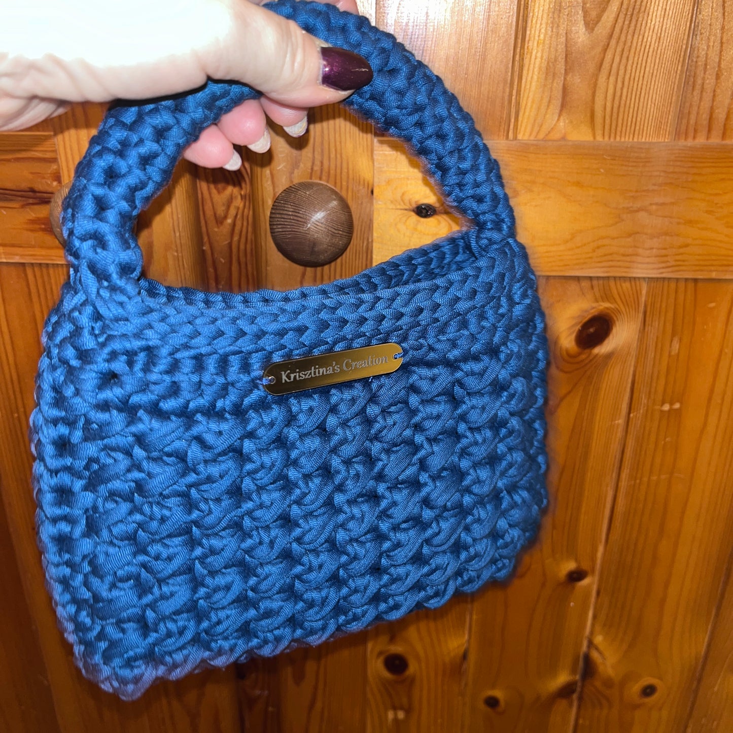 Handmade Crochet Women's Handbag - Compact and Stylish