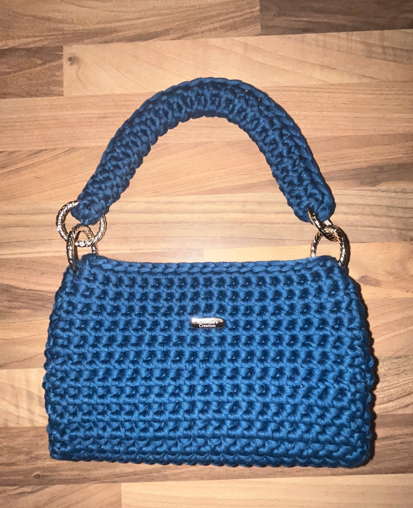 Turquoise blue handbag