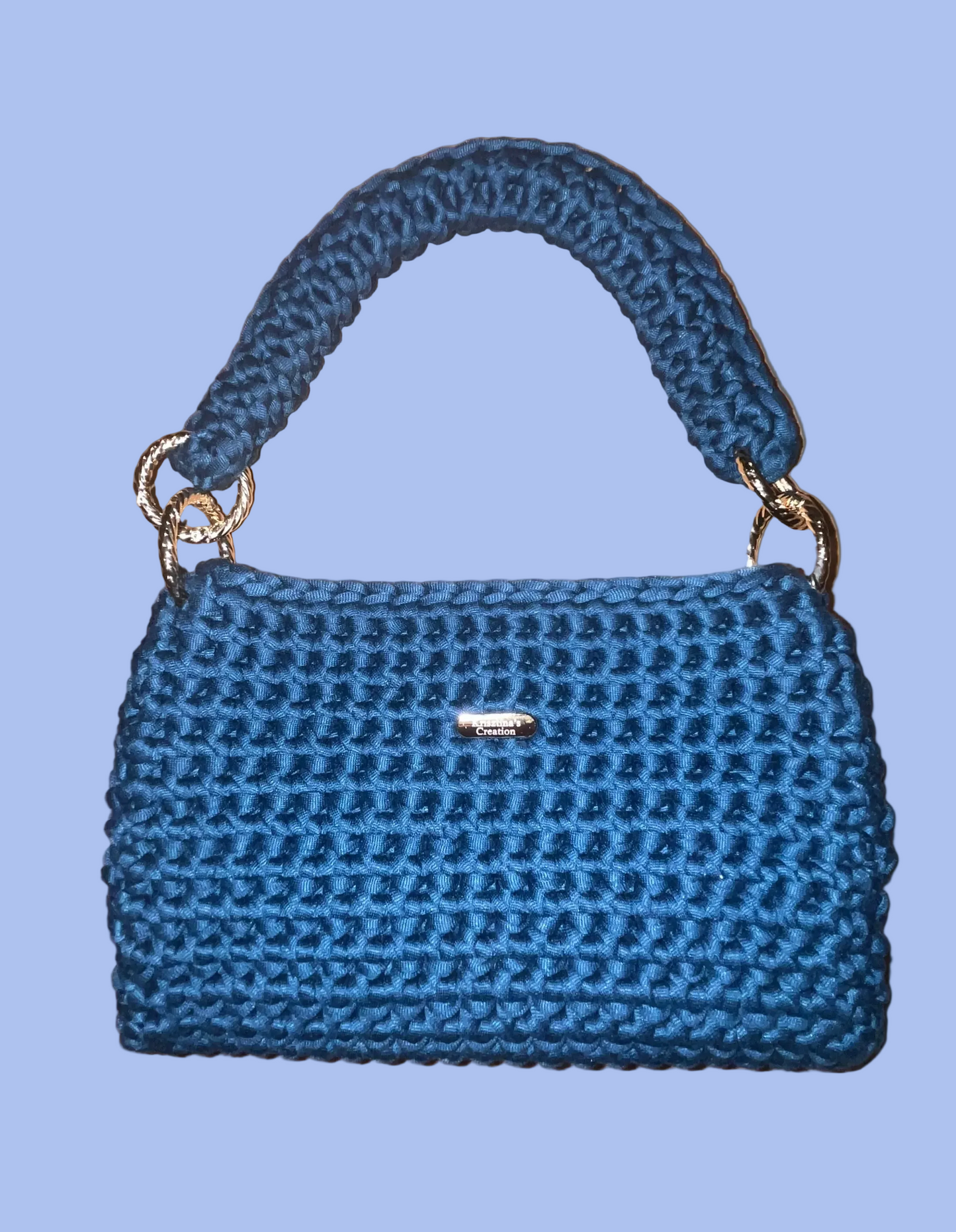 Turquoise blue handbag