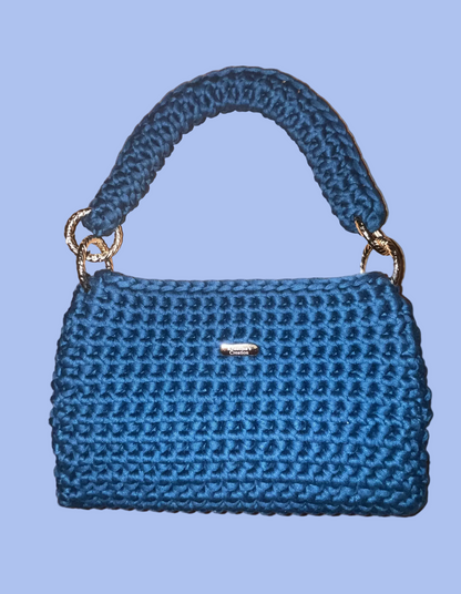 Turquoise blue handbag