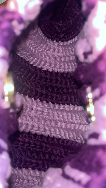 Krisztina’s Creation lavender and purple shoulder bag