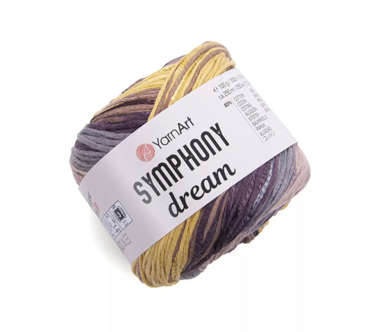 YarnArt Symphony Dream Yarn - Soft and Comfortable Fabric for Summer Dresses and Blankets