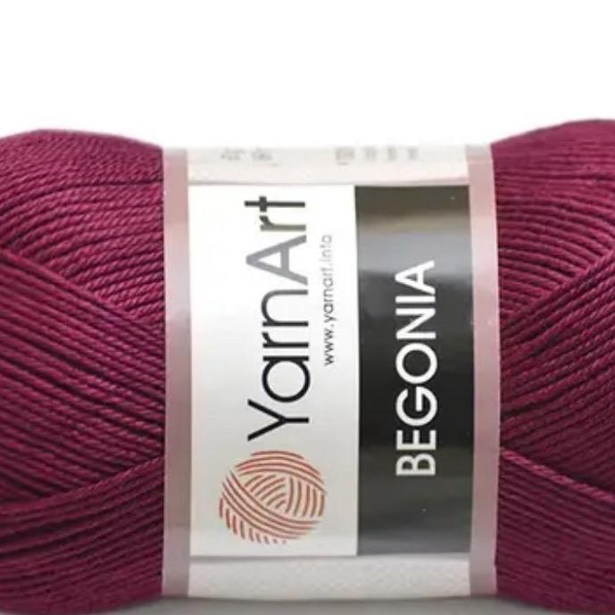 YarnArt Begonia Yarn - Soft Handmade Yarn for Knitting and Crochet, 100% Cotton