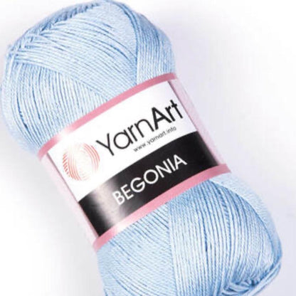 YarnArt Begonia Yarn - Soft Handmade Yarn for Knitting and Crochet, 100% Cotton