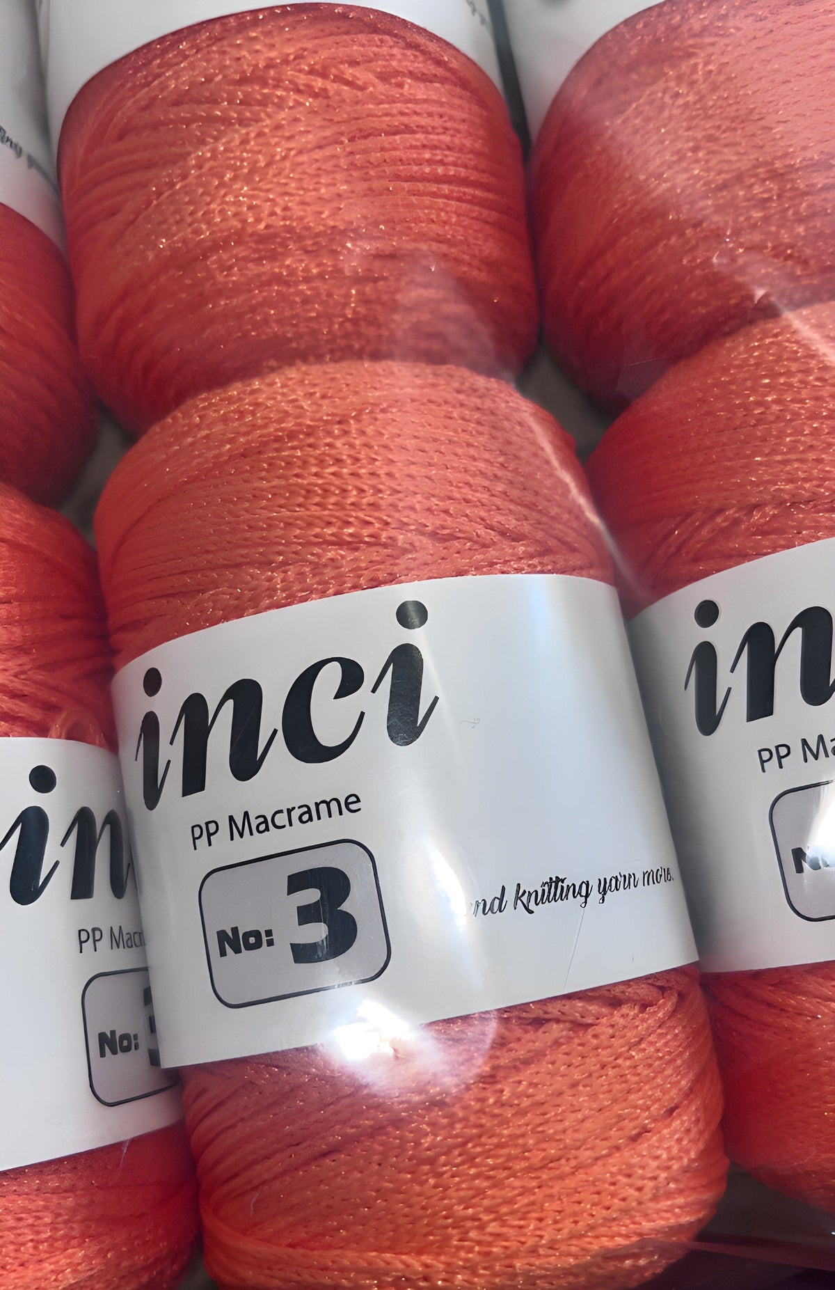 Inci PP Macrame No.3 Yarn for Bags and Handcraft Projects - Durable and Cost-Effective