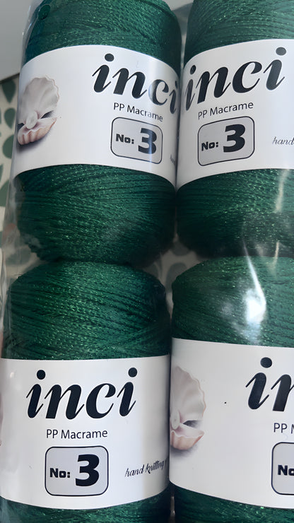 Inci PP Macrame No.3 Yarn for Bags and Handcraft Projects - Durable and Cost-Effective