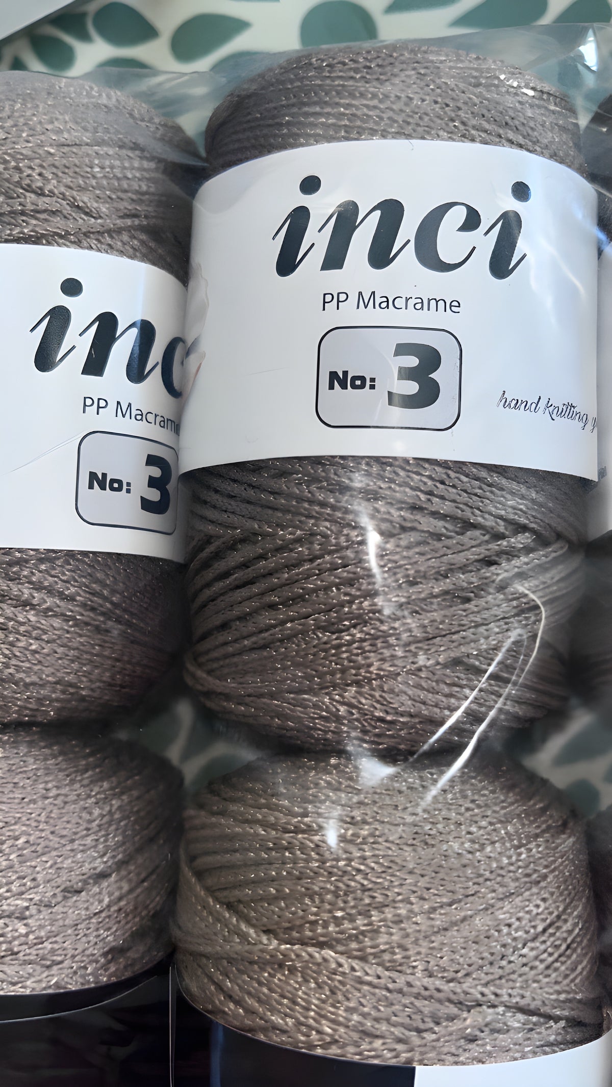 Inci PP Macrame No.3 Yarn for Bags and Handcraft Projects - Durable and Cost-Effective