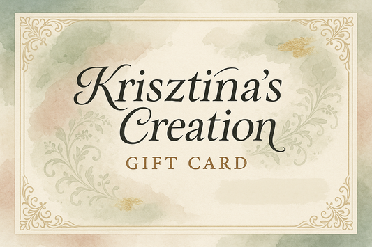 Krisztina`s Creation Gift Card , no money amount